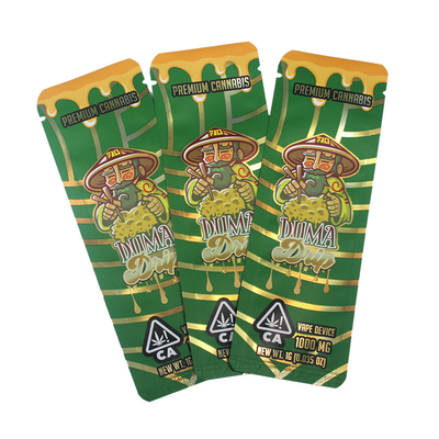 شراء حقائب الختم الجانبي للسجائر الإلكترونية من ورق الألومنيوم المصفوف بالبلاستيك Mylar Vape Bags online manufacture