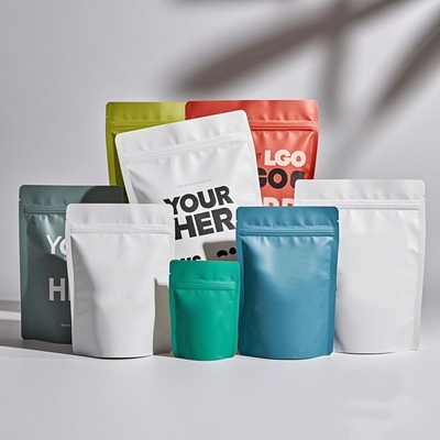 شراء Custom Printed Stand Up Zipper Pouches for Food Packaging MOQ 1000pcs online manufacture