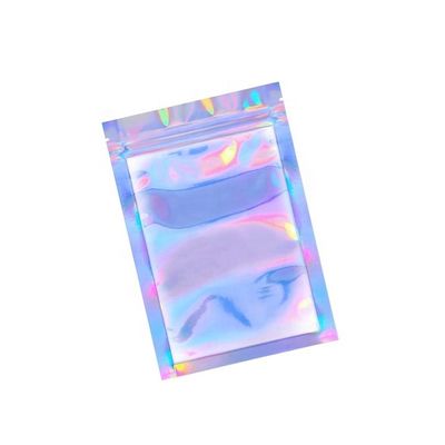 شراء كيسات الأوراق الفضية من LDPE PE صافية هولوغرافية سحب كيس QS الصف الغذائي online manufacture