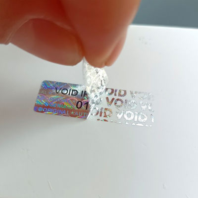 ملصق بلاستيكي ضد التزوير ملصق ضد التلاعب لحماية العلامة التجارية