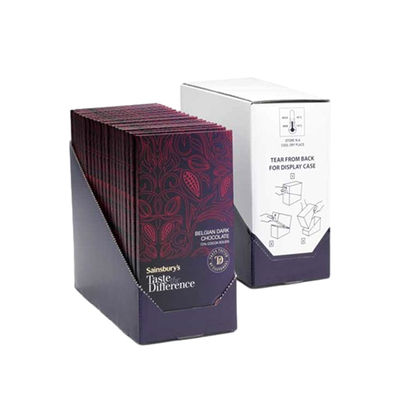 بيع التجزئة و تغليف الوجبات الخفيفة أزيل صندوق العرض صناديق العرض الورقية