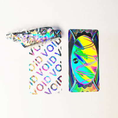 ملصقات قابلة للإزالة عاكسة مخصصة ملصق فينيلي هولوغرافي