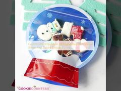 كيس التعبئة المخصص لعيد الميلاد مع شكل خاص وإغلاق زيبلوك